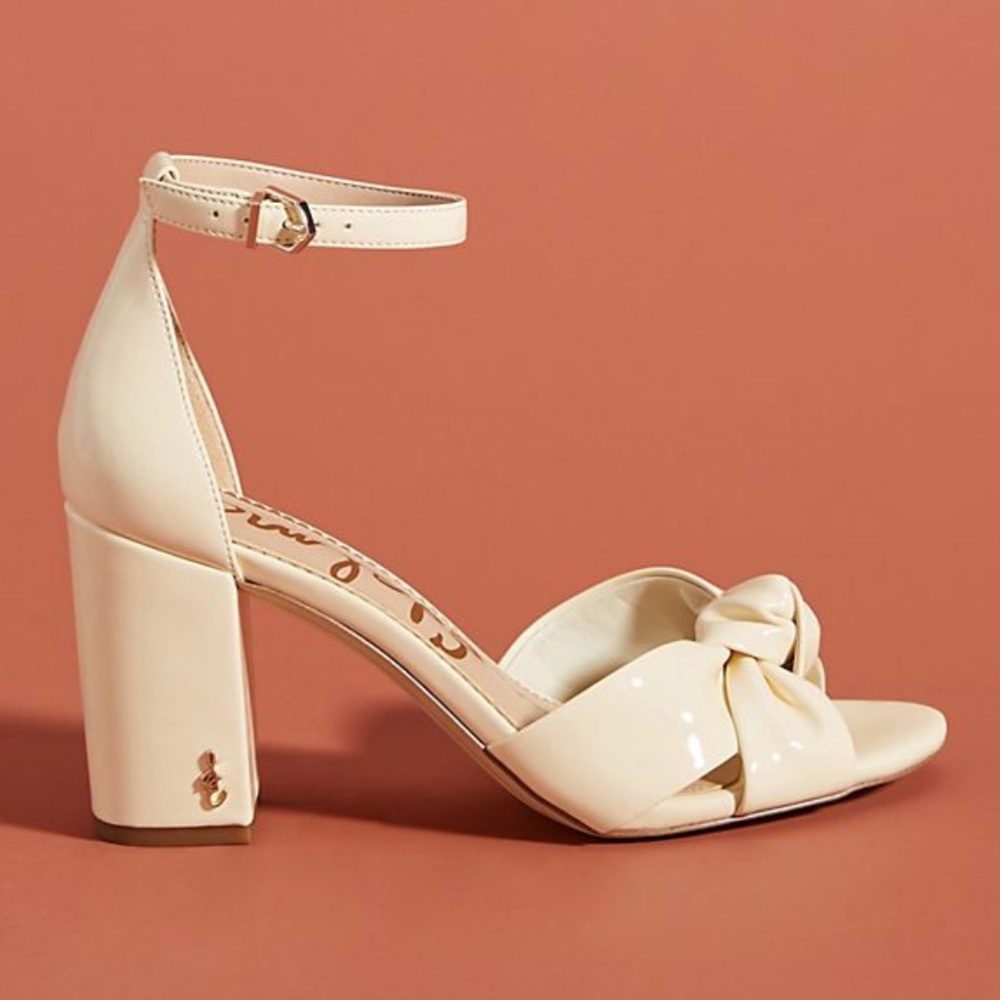 ⭐️Like New⭐️ Sam Edelman Odina Ivory Patent Heels